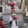 Cat In The Hat Visits NYPL's Lions